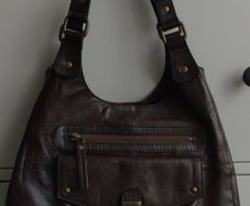 M&S Collection Chestnut Brown Real Leather Hobo Bag