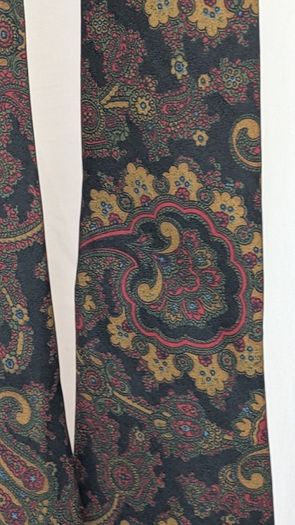Christian Dior Tie Paris Paisley Silk Mens Vintage Designer Necktie Italy