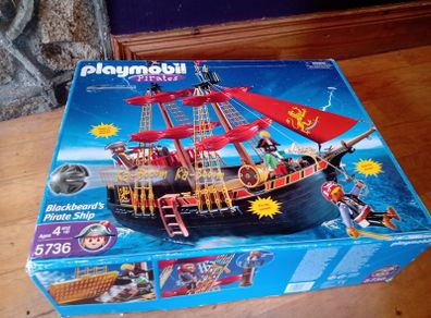 Playmobil Blackbeards Pirate Ship 5736 USA Rare New!!!