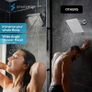 NEW SALE | Fixed Shower Head - High Pressure Rain - Luxury Modern Look - Easy No-Tool Installation - Perfect Adjustable Replacement for Your Bathroom Shower Heads (15 cm Square, Luxury Polished Chrome) Image 5