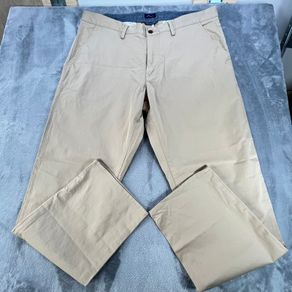 GANT Mens Regular Casual Trousers Chinos - W38 L31 - Beige Cotton - Excellent