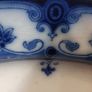 Fabulous Pair of Antique Flow Blue Victorian Graduated Platters, "Dudley" Pattern, by Ford & Sons, Burslem, Stoke-on-Trent, Circa 1893-1908, Perfect for Display Image 5