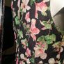 Blue Vanilla Black Floral Leaf Wrap Front V-Neck Dress size UK12 EU40 Postage included Image 4
