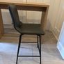 DAVY Bar Stools Anthracite Grey Set of 2 Image 2