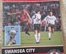 Swansea v Wrexham 1991 Welsh Cup Final match programme