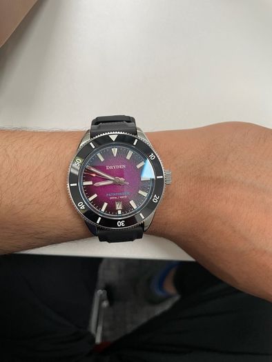 Dryden Pathfinder Automatic - Limited Magenta Dial (Watch + Box + Papers)