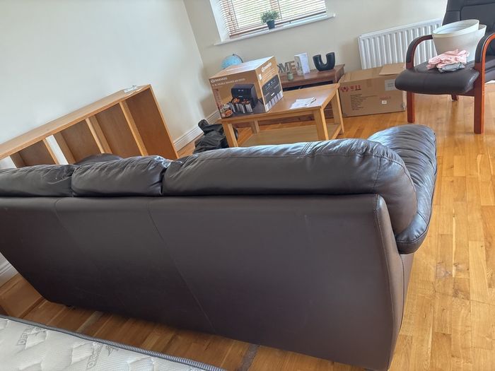 leatherette sofa