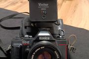 Vintage KONICA TC X DX 35mm Film Camera Hexanon ar 50mm F1.8 Lens Made in Japan