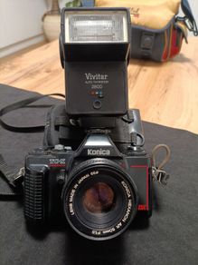 Vintage KONICA TC X DX 35mm Film Camera Hexanon ar 50mm F1.8 Lens Made in Japan