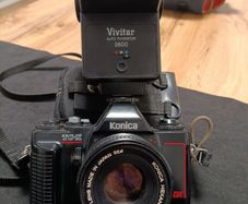 Vintage KONICA TC X DX 35mm Film Camera Hexanon ar 50mm F1.8 Lens Made in Japan