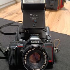 Vintage KONICA TC X DX 35mm Film Camera Hexanon ar 50mm F1.8 Lens Made in Japan