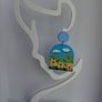 Clouds Over Sunflower Arch Earrings Image 9