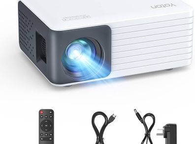 FREE EXPRESS SHIPPING Mini Projector, Portable Phone Projector 1080P Full HD Supported, YOTON Y3 Home Theater Movie Projector, Small Video Projector Compatible with HDMI,Smartphone,Tablet,PC,TV Stick,AV,USB, Gift for Kids