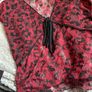 Lacy black and red top Image 8