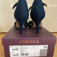 Navy high heels