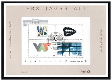 1997 Germany/ Deutschland The Art Exhibition "Documenta Kassel" Commemorative Stamp First Day Cover Card