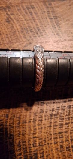 8ct Gold Diamond Boat Ring