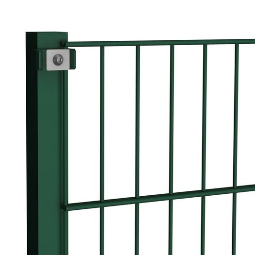 Fence Panel with Posts Iron Green