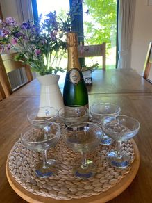 6  Retro / Vintage Babycham Glasses