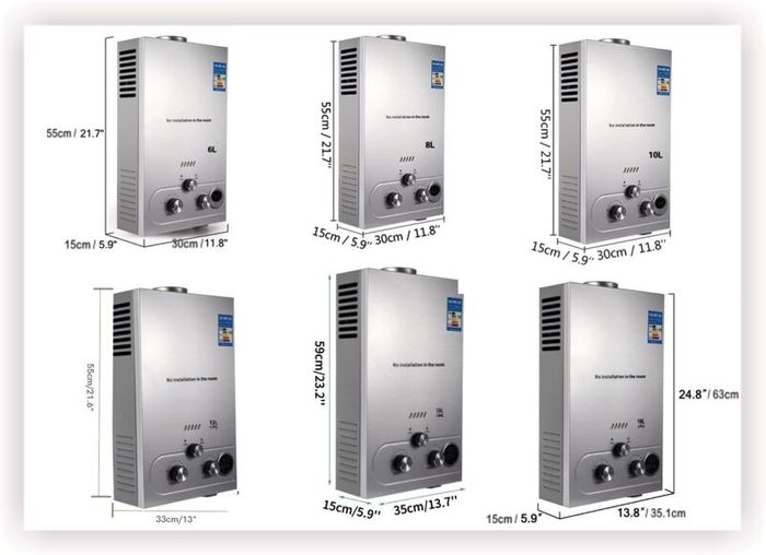 8L LPG Propane Gas Tankless Instant Water Heater