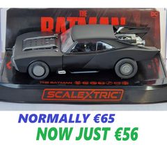 Scalextric Batmobile: The Batman 2022 Slot Car ( C4442 street classic tv )