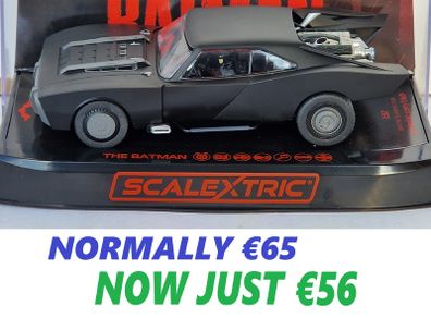 Scalextric Batmobile: The Batman 2022 Slot Car ( C4442 street classic tv )