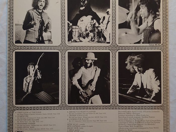 J. Geils Band - Full House "Live" - Vinyl