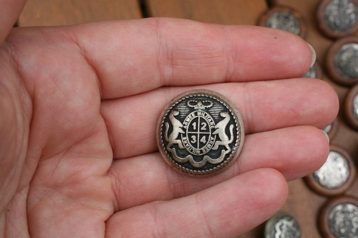 Vintage  Military European Uniform Buttons,Armee Militare 1234