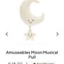 New JELLYCAT Amuseable Moon Musical Pull Baby Soft Toy Image 3