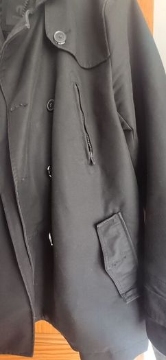 Jack & Jones Premium Collection Max Black Double Breasted Jacket Coat Size L