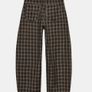 Fab Zara Grey and Beige Check Plaid Balloon Trousers  Size XL UK 14 Image 2