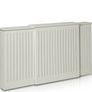 White Extendable Radiator Cover Image 3