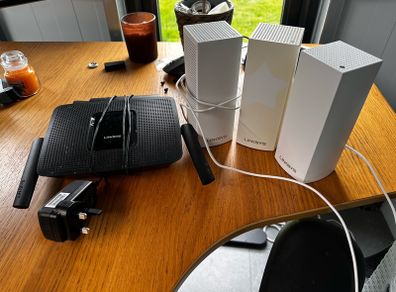 Linksys home networking mesh WiFi kit