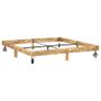 Bed Frame Solid Mango Wood 200x200 cm Image 2