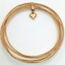 A 14K Yellow Gold Bangle Cluster Bracelet. Image 3