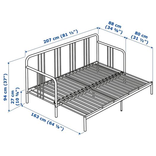IKEA Day Bed and Mattress Toppers