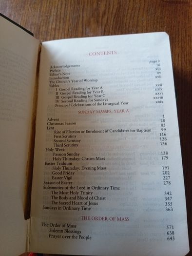 Catholic Bible Missal 1983 Leather Bound Vintage
