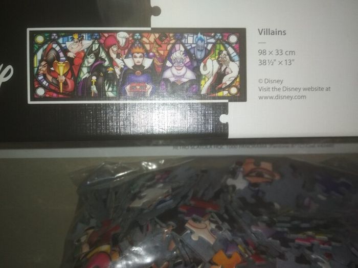 Disney panorama Clementoni Jigsaw Villains 1000 pcs complete