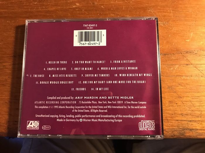 Bette Midler "Experience The Divine"