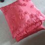 3 Coral Silk style cushion covers Image 2