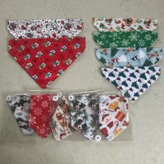 Handmade Christmas dog bandanas
