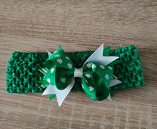 NEW Green Bow Stretch Headband
