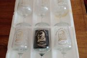 Vintage 1979 Pope Paul 11 Boxed Unused Wine Glasses x 6