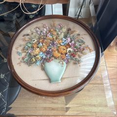 Antique /vintage pot pourri framed
