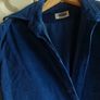 Vintage Royal Cobalt Blue Corduroy Shirt / Unisex SIZE M Image 3