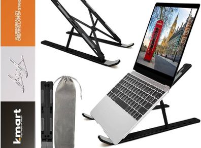 MULTIPLE COLOURS AVAILABLE Extra Strong Adjustable Laptop Stand Riser Laptop Holder for Desk Air-Ventilation Notebook Mount, Compatible with MacBook Air, Pro, Del