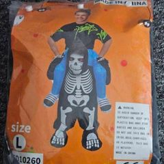 Inflatable skeleton costume