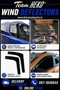 Wind Deflectors Tinted 2 & 4 Pce Sets