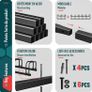 3 Bike Stand Floor or Wall Mounted Bike Rack for Garage Bicycle Parking Rack Cycle Storage Locking Stand, Black Image 4