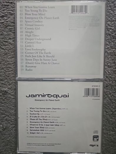 Jamiroquai CDs. 2 albums Collection: High Times. Singles 1992 - 2006 / Emergency On Planet Earth.
